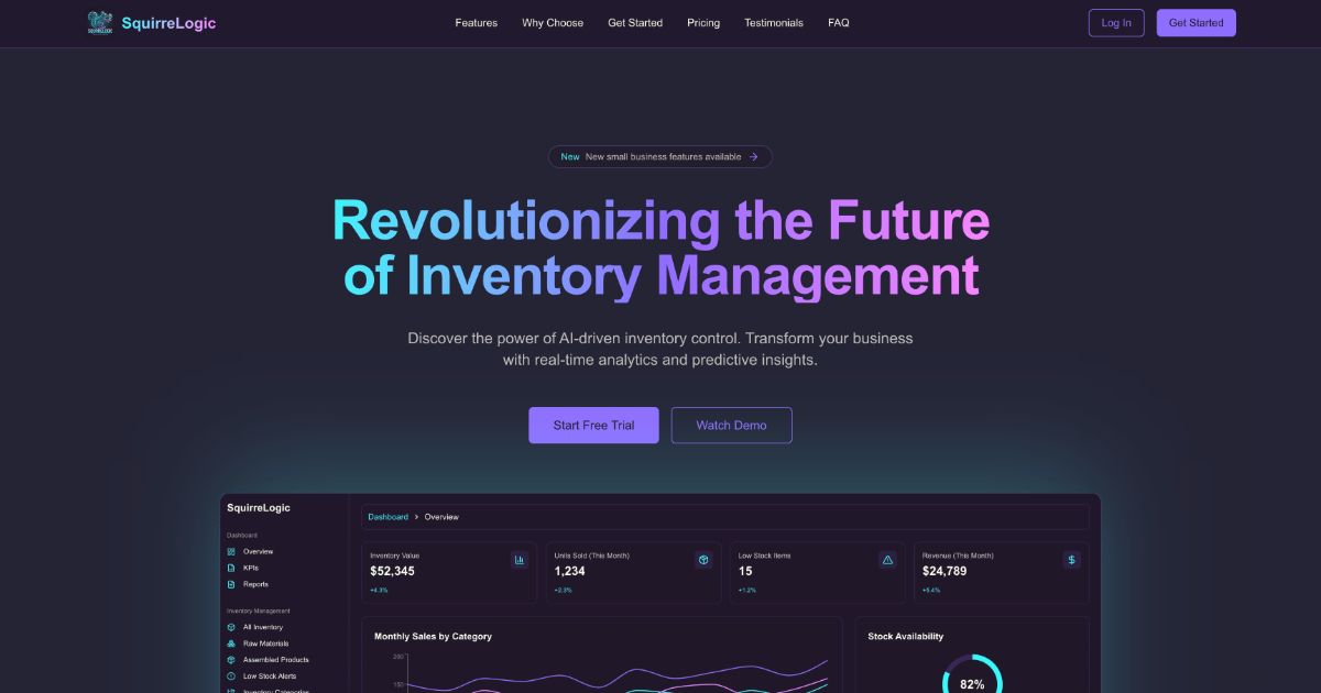 SquirreLogic - AI-Powered Inventory Management